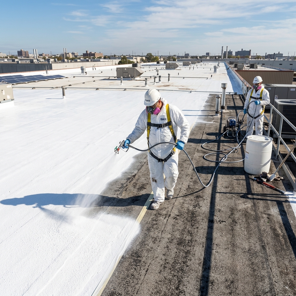 Silicone Commercial Roof Restoration